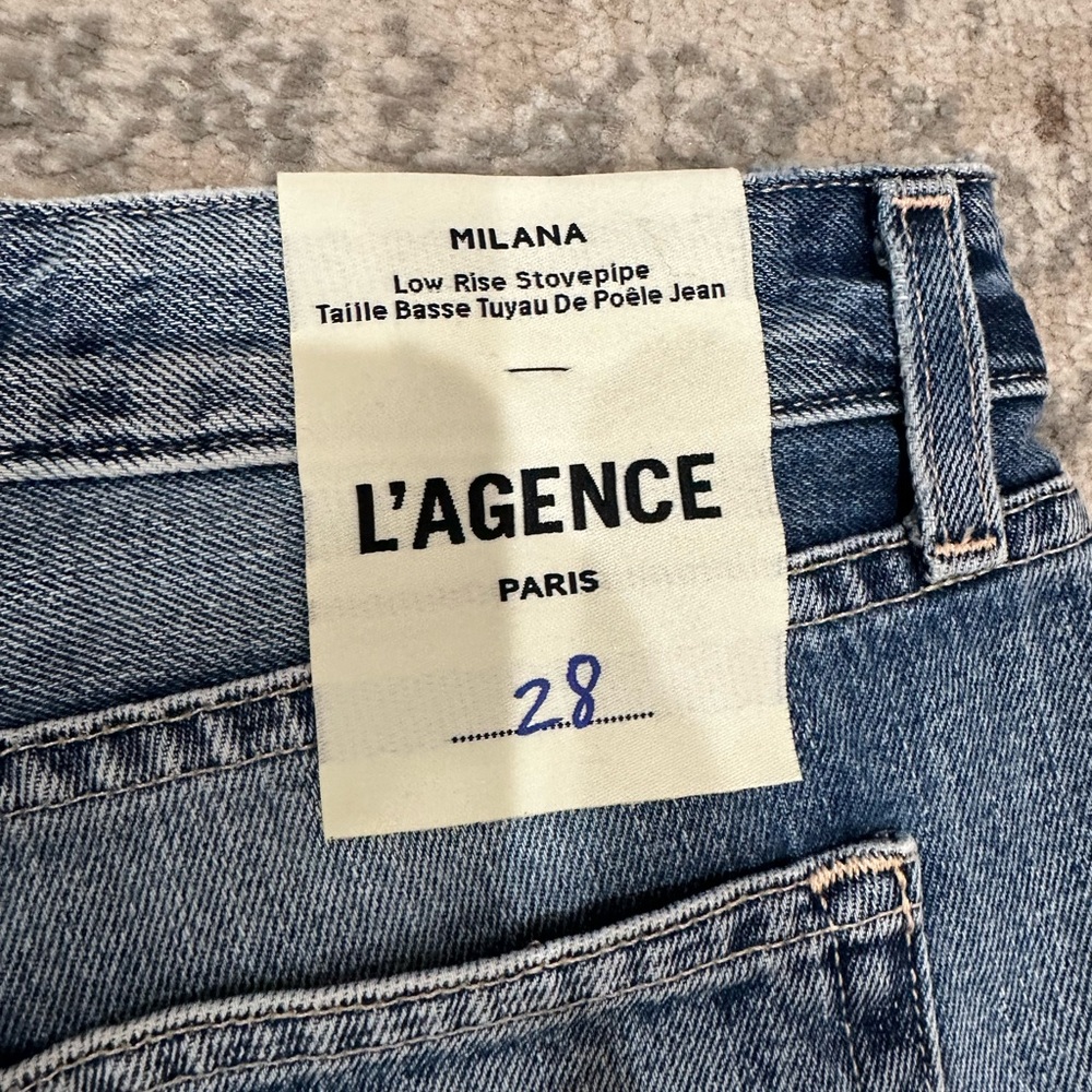 L'AGENCE Milana Low Rise Stovepipe Jeans